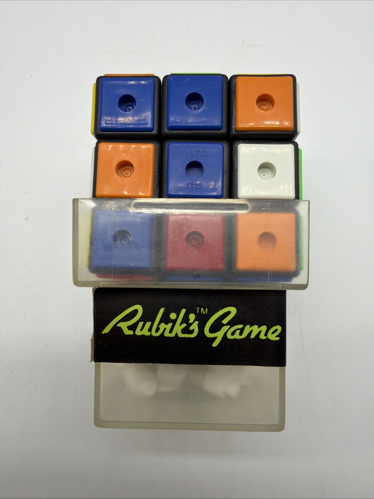 Vintage 1982 Ideal Corp RUBIK’S GAME Peg Toy Complete: Cube, Original Box, Rules