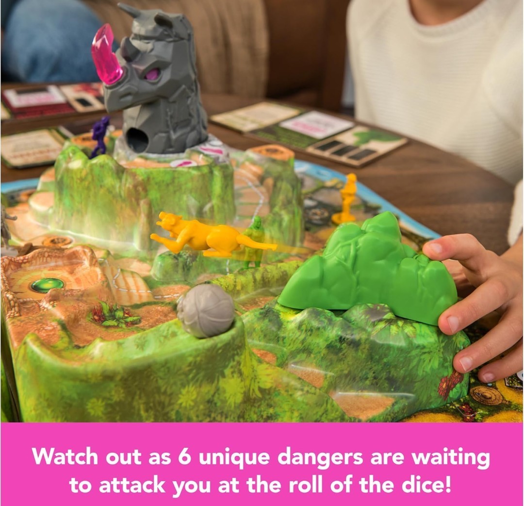 Jumanji Stampede Cooperative Board Game, 3D Adventure Game, Family Game