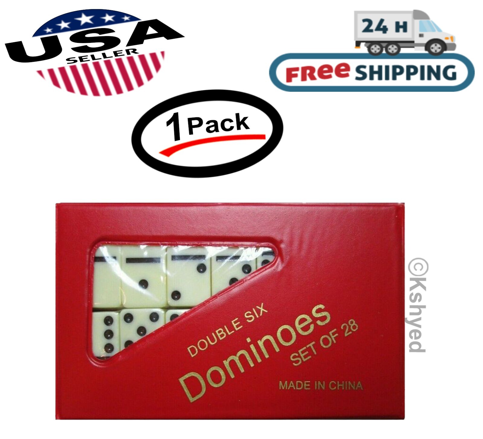 DOMINOES ONLINE DOUBLE SIX GAME SET 28 TILES & CASE/FREE DOMINO SALE – NEW