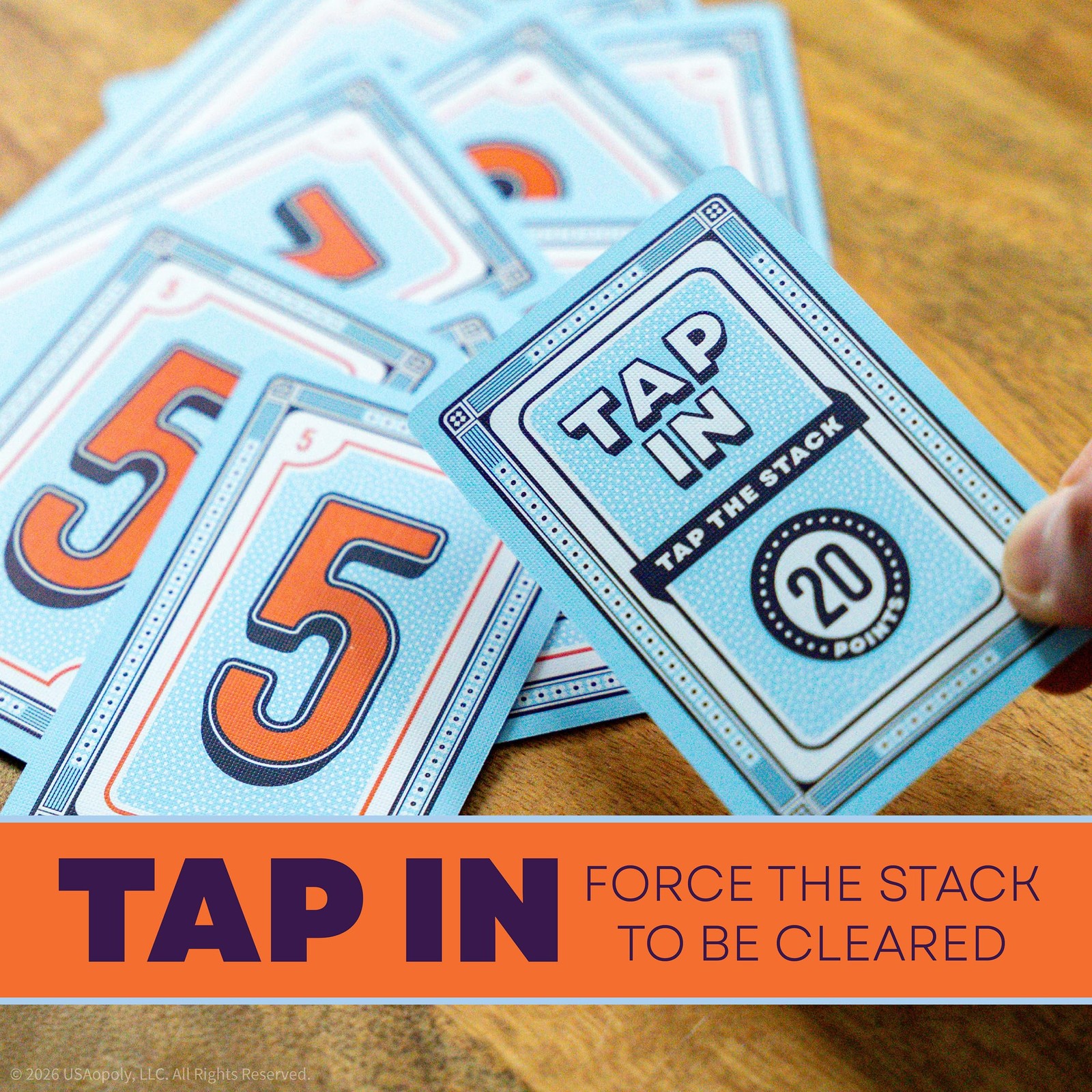 Card Game Tap 4 Strategic Fast Paced Easy to Learn Shed All Cards