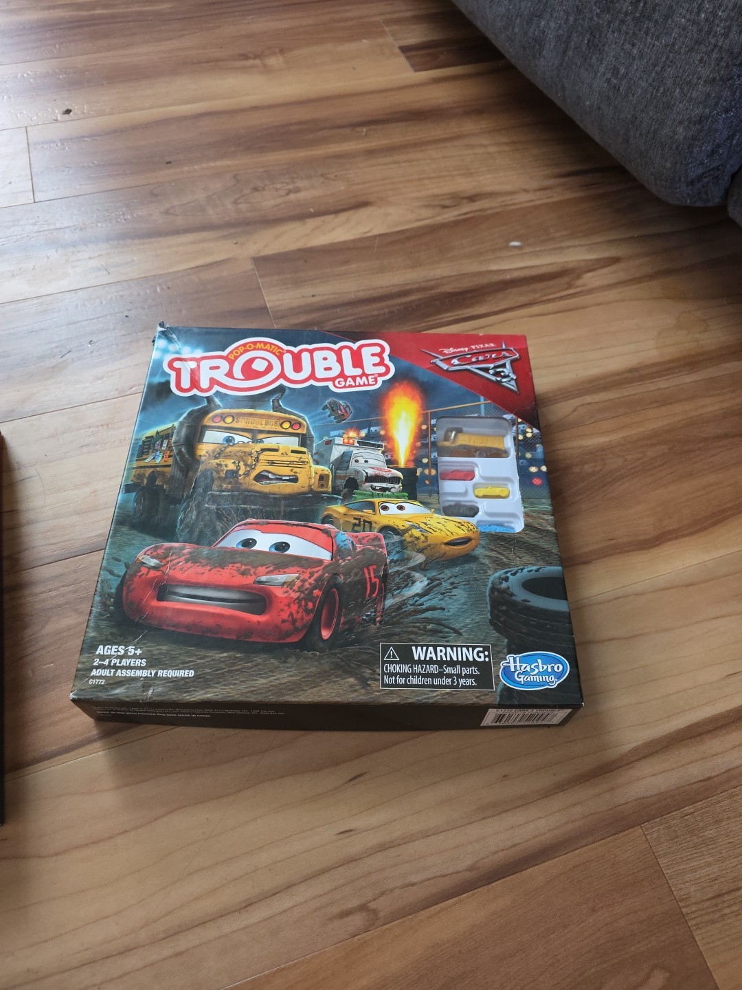 Disney Pixar Cars 3 Trouble Game COMPLETE Hasbro Gaming 2016 Pop O Matic Race