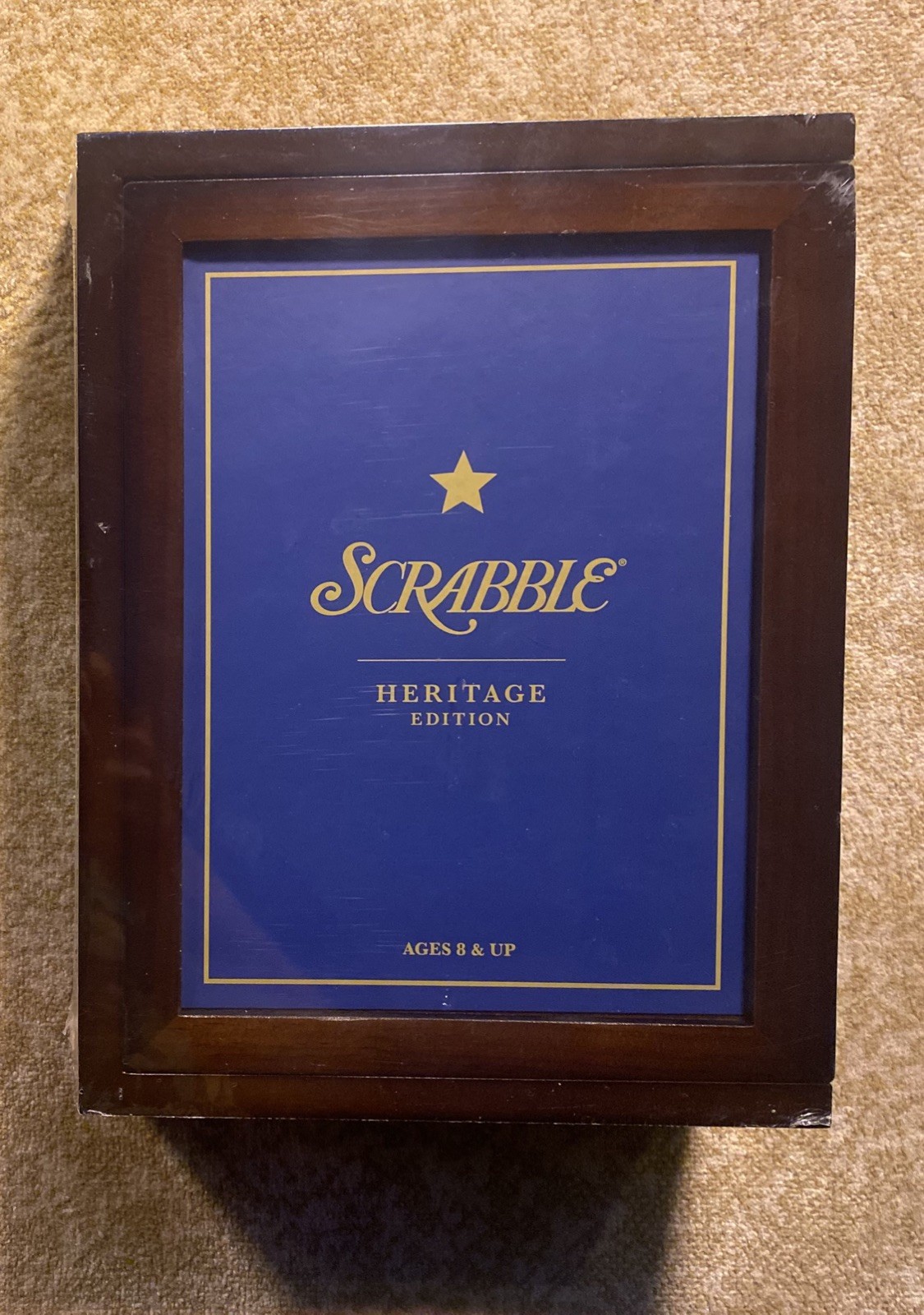 Scrabble | Heritage Edition Board Game | Walnut Storage Box | Brand New-In Box |
