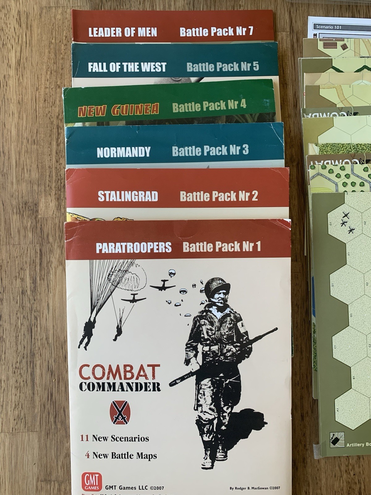 GMT Combat Commander GMT battle pack number 1-5, 7 Not sure complete Counters