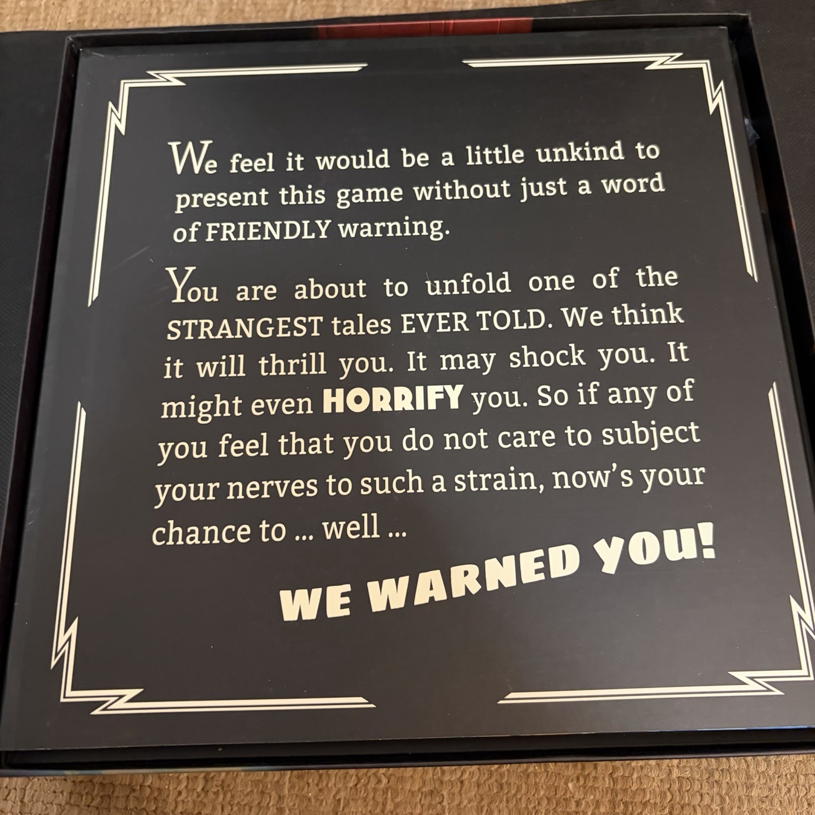 Horrified: Universal Studios Monsters Board Game – Box Tear See Photos