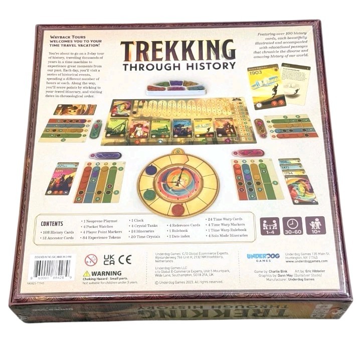 Trekking Through History DELUXE Edition Board Game Solo Mode NOB (Parts Sealed)