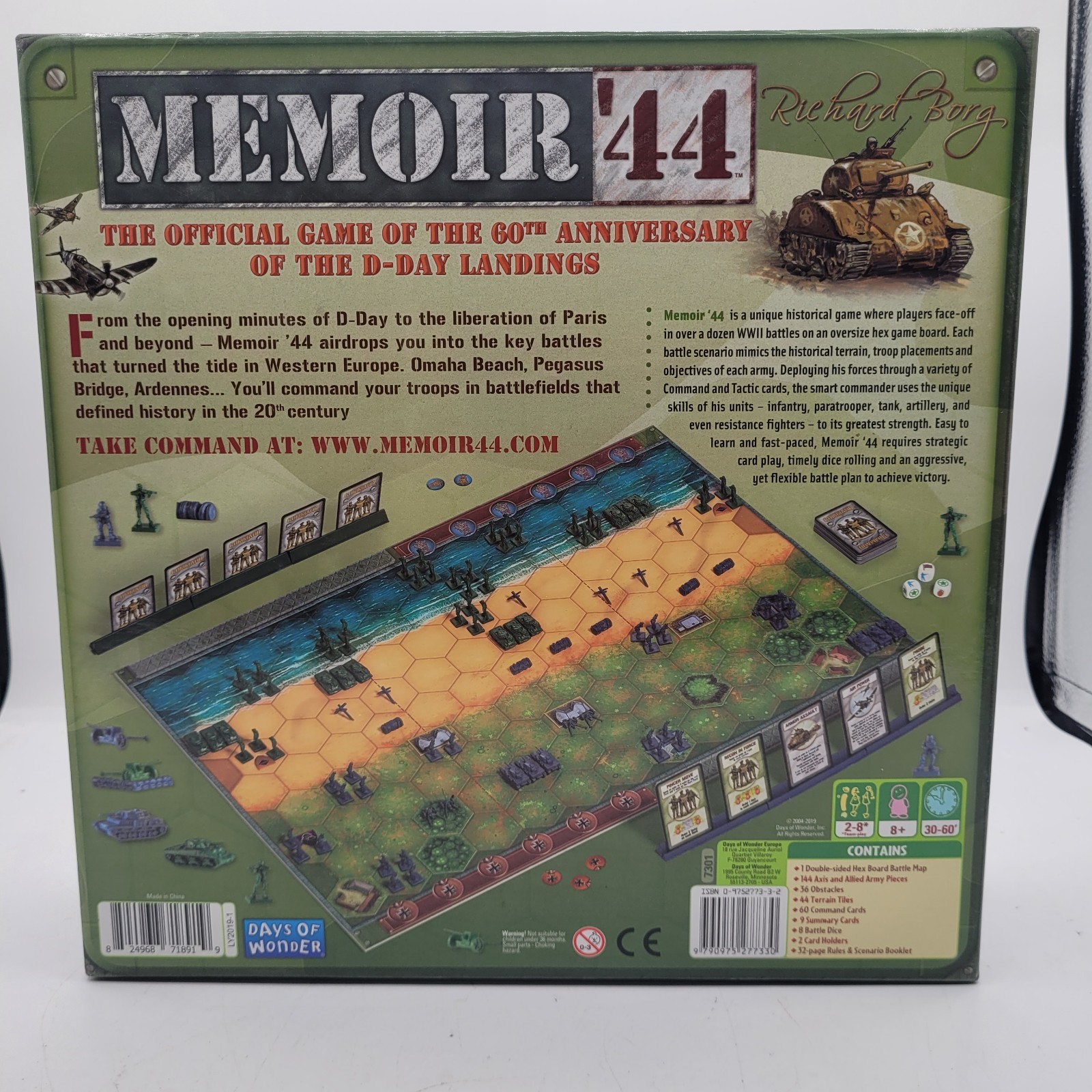 Days of Wonder Memoir ’44 Board Game – Richard Borg Preowned, Complete