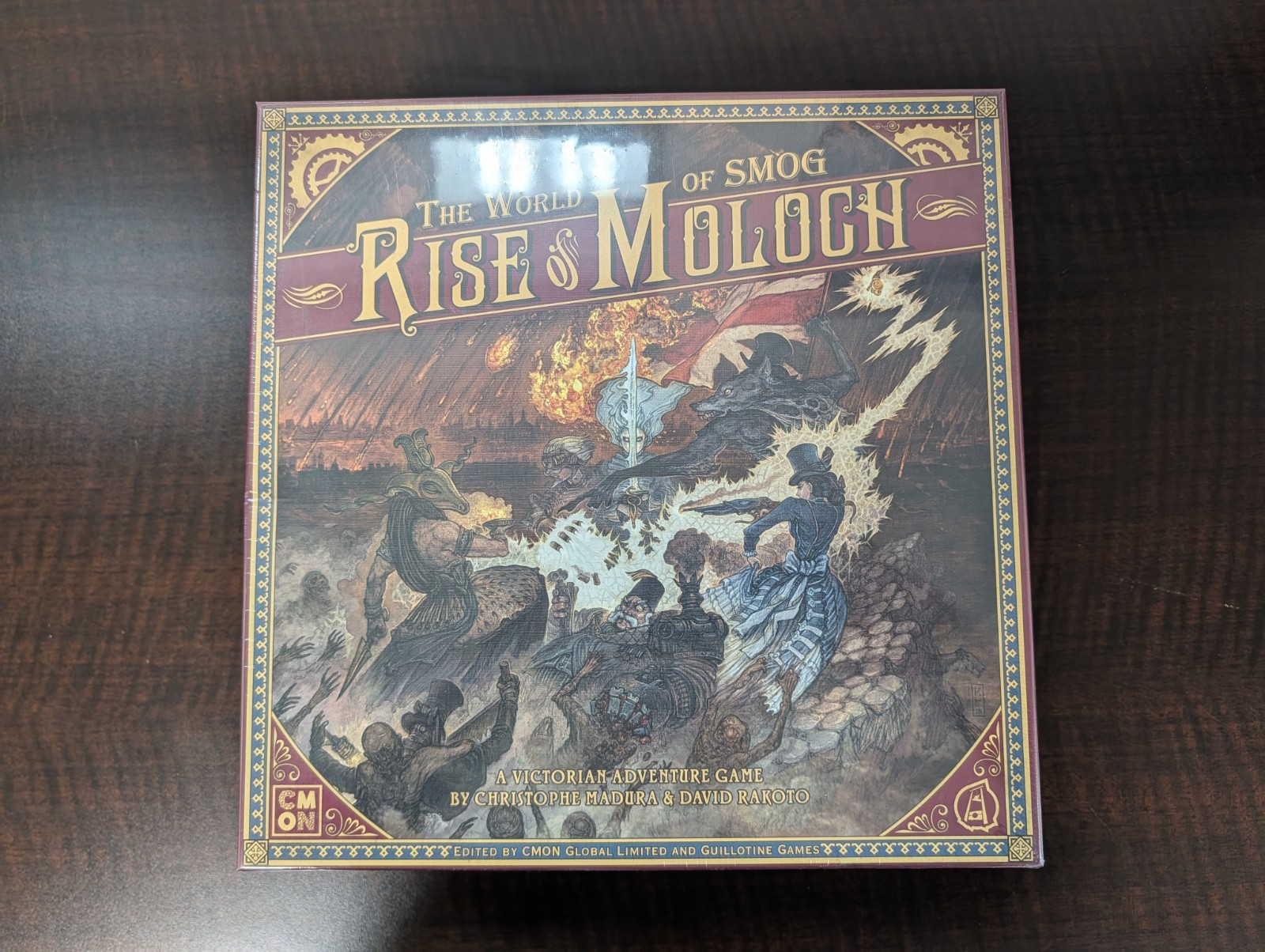 Rise of Moloch Board Game CMON Factory Sealed New OOP Steampunk Adventure