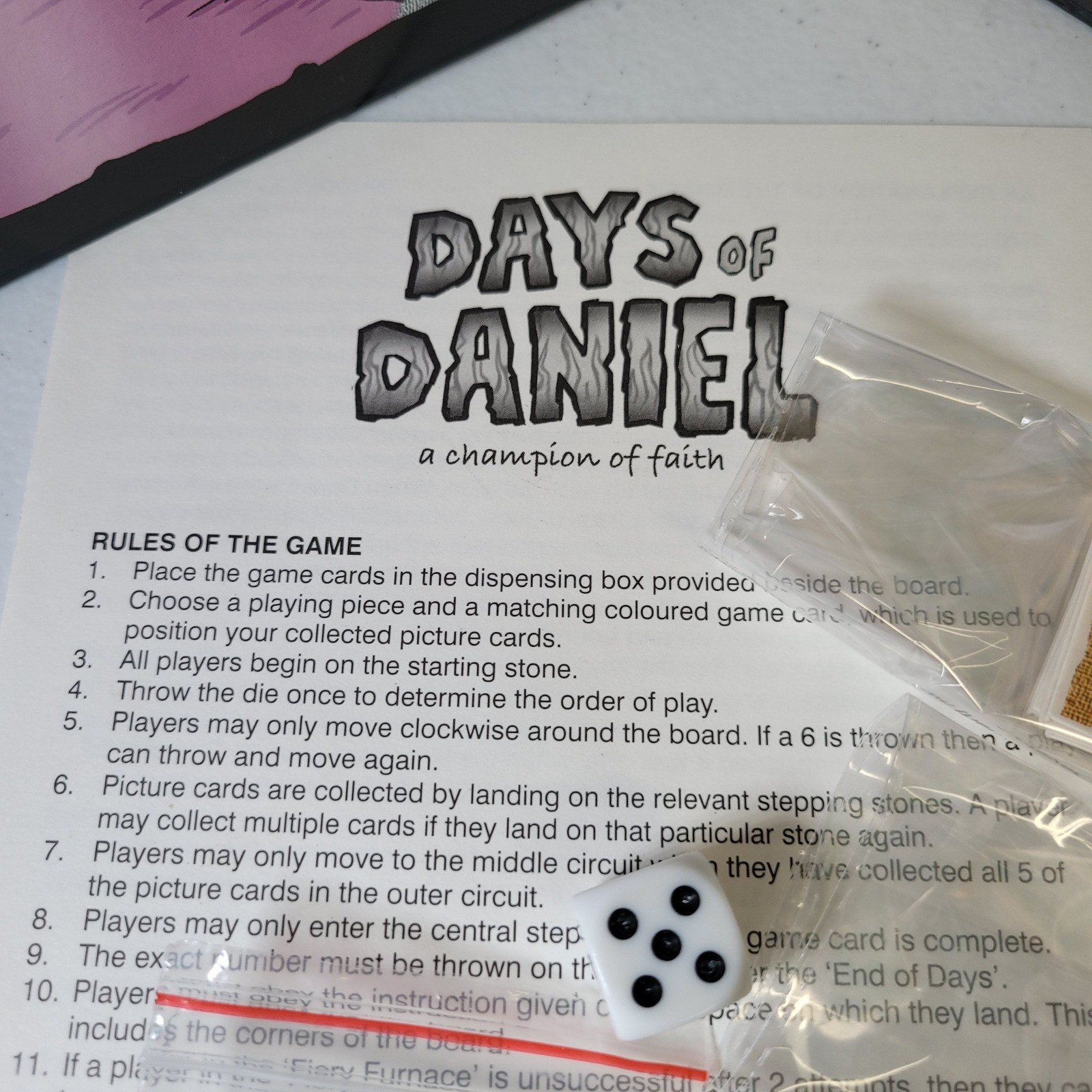 Days of Daniel Bible Board Game Faith Sunday School 2014 Complete
