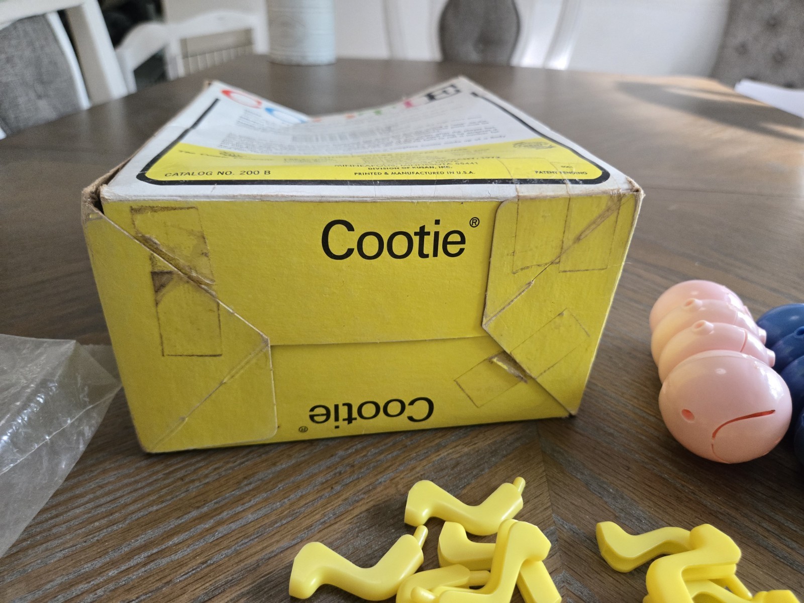 Vintage 1972 Schaper Cootie Game No. 200 B Original Box