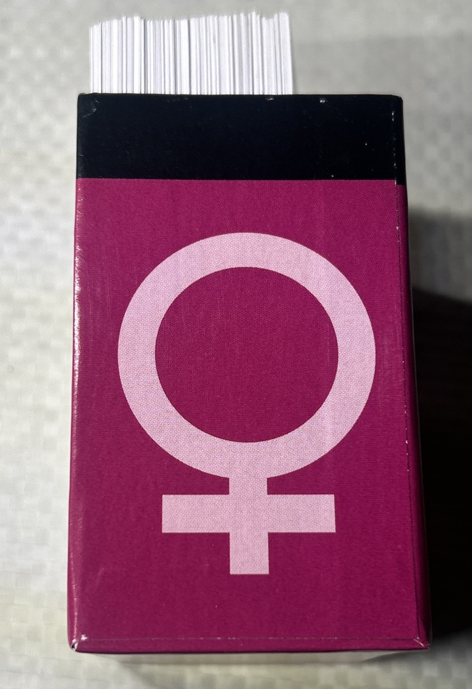 Battle of the Sexes Female Cards Complete 110 Card Deck w Original Card Box