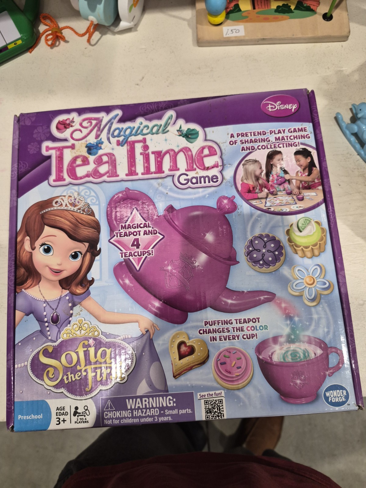 Sofia the First Magical Tea Time Game COMPLETE Wonder Forge 2013 Disney Kids