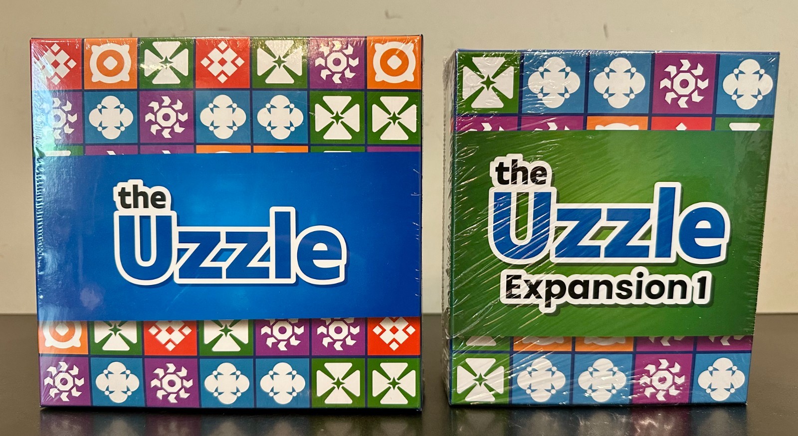 The Uzzle Family Block Puzzle Board Game + Expansion 1 Educational Game *NEW*