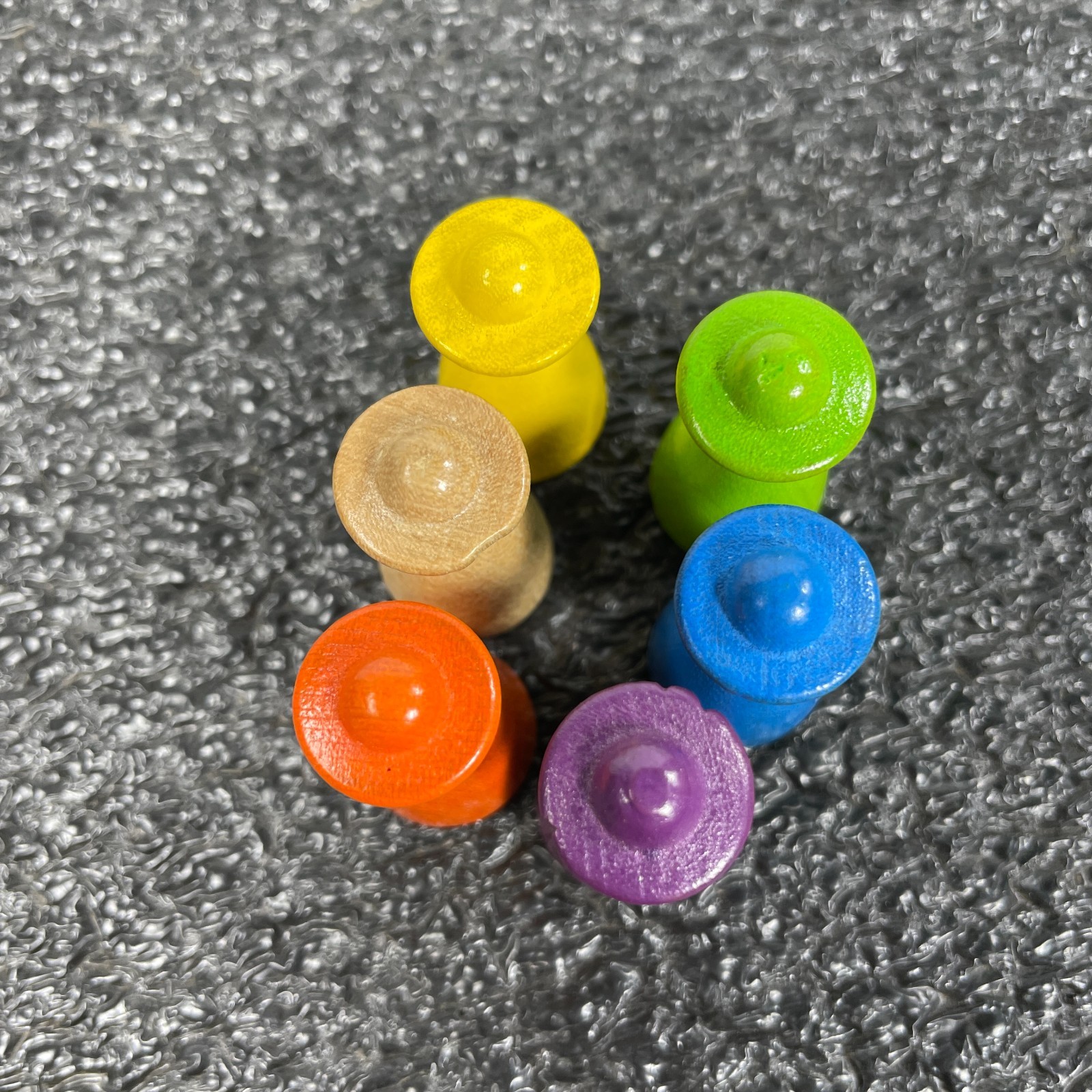 1982 Enchanted Forest Board Game Playing Pieces (6) Replacement Only