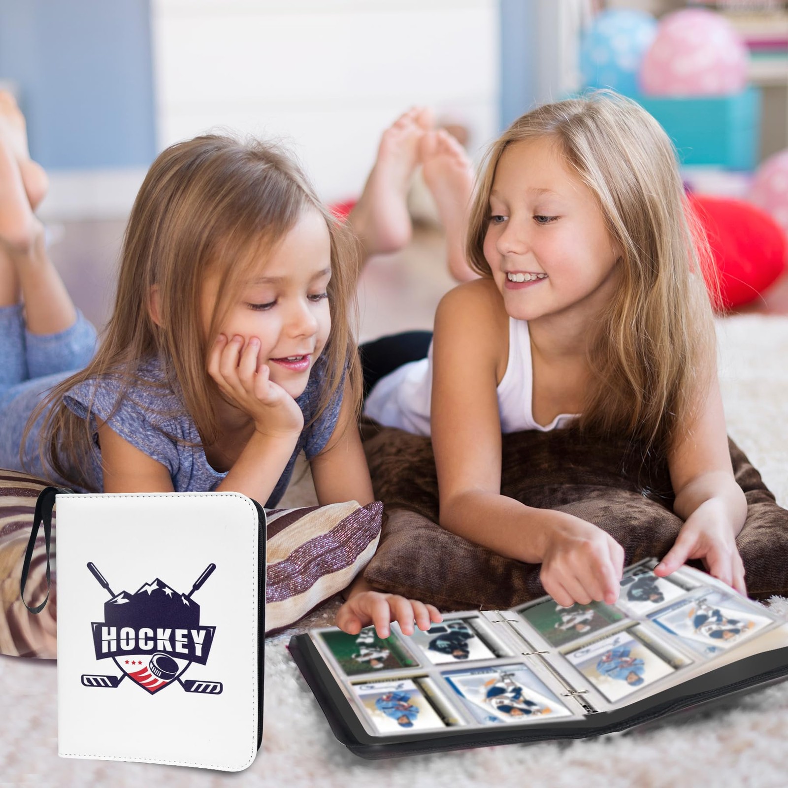 400 Pockets Hockey Card Binder for Trading 4 Pocket, Hockey-400 Cards