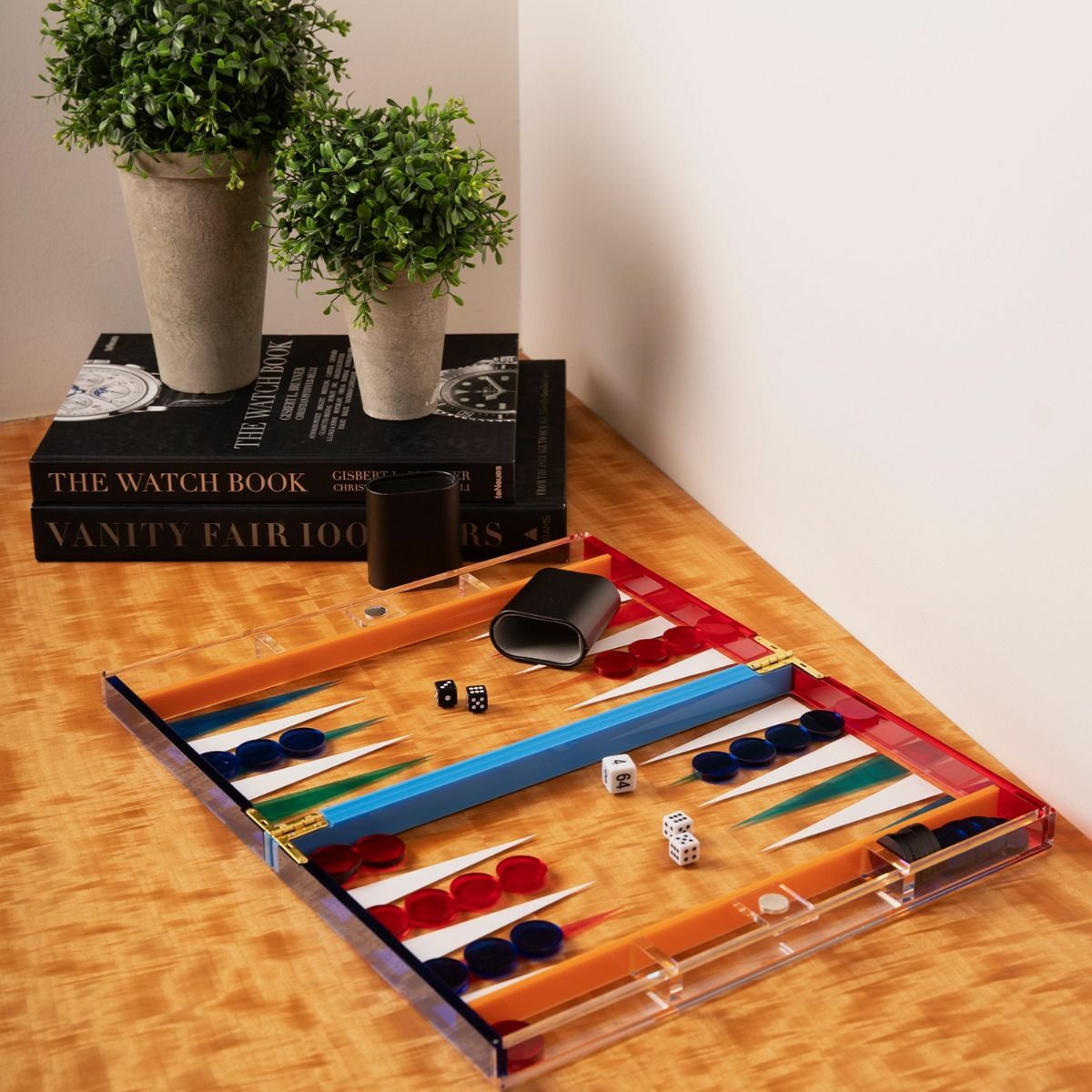Bey Berk Acrylic Backgammon Set- Multi Color