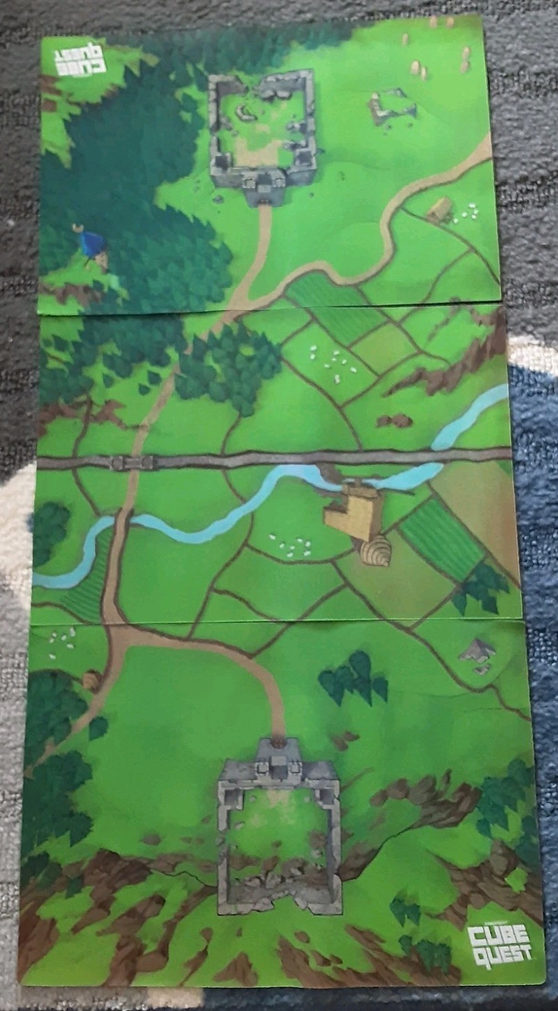 Cube Quest Board Game 3 Mats Replacement Parts