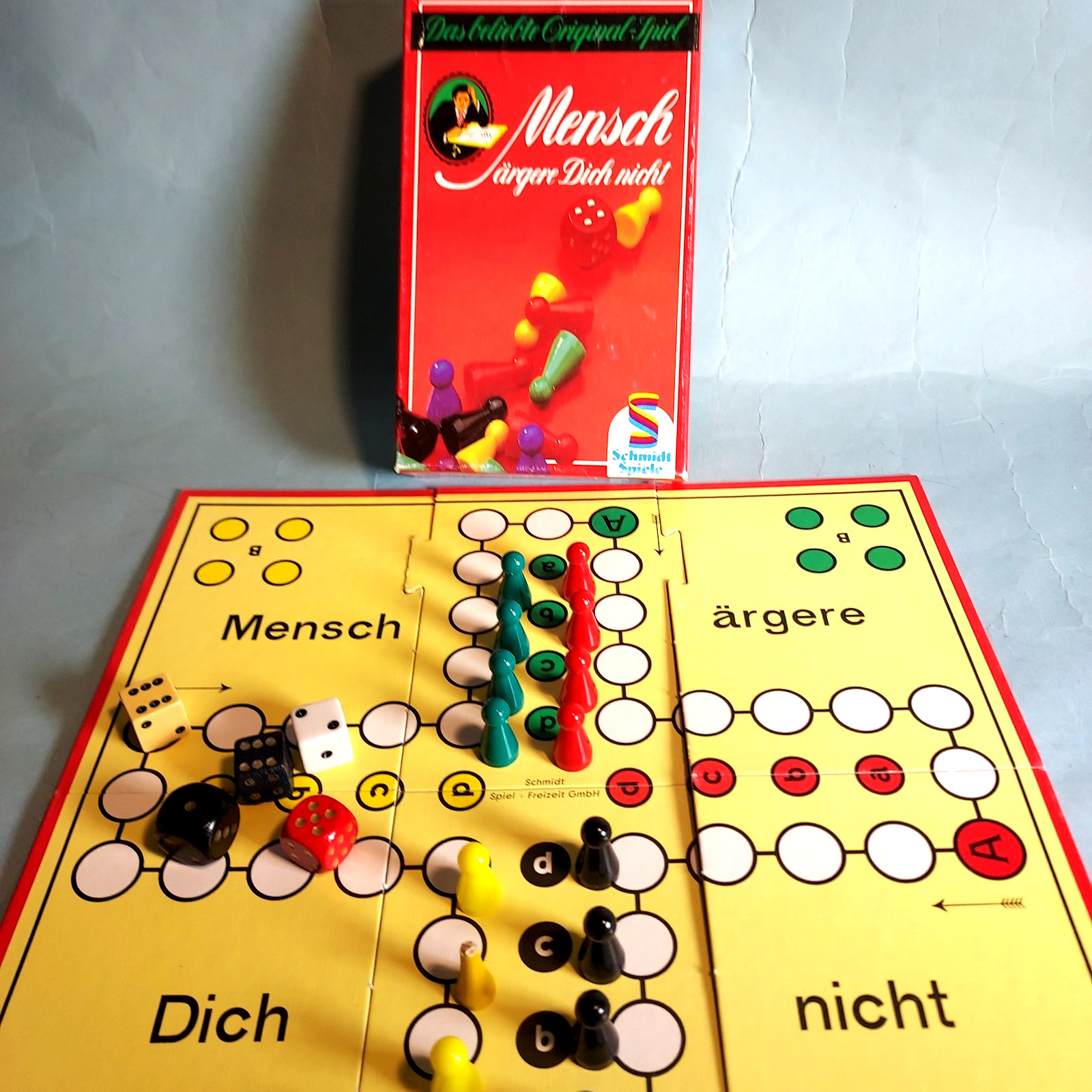 Vintage Mensch Game Complete Schmidt Spiele Excellent 1990’s