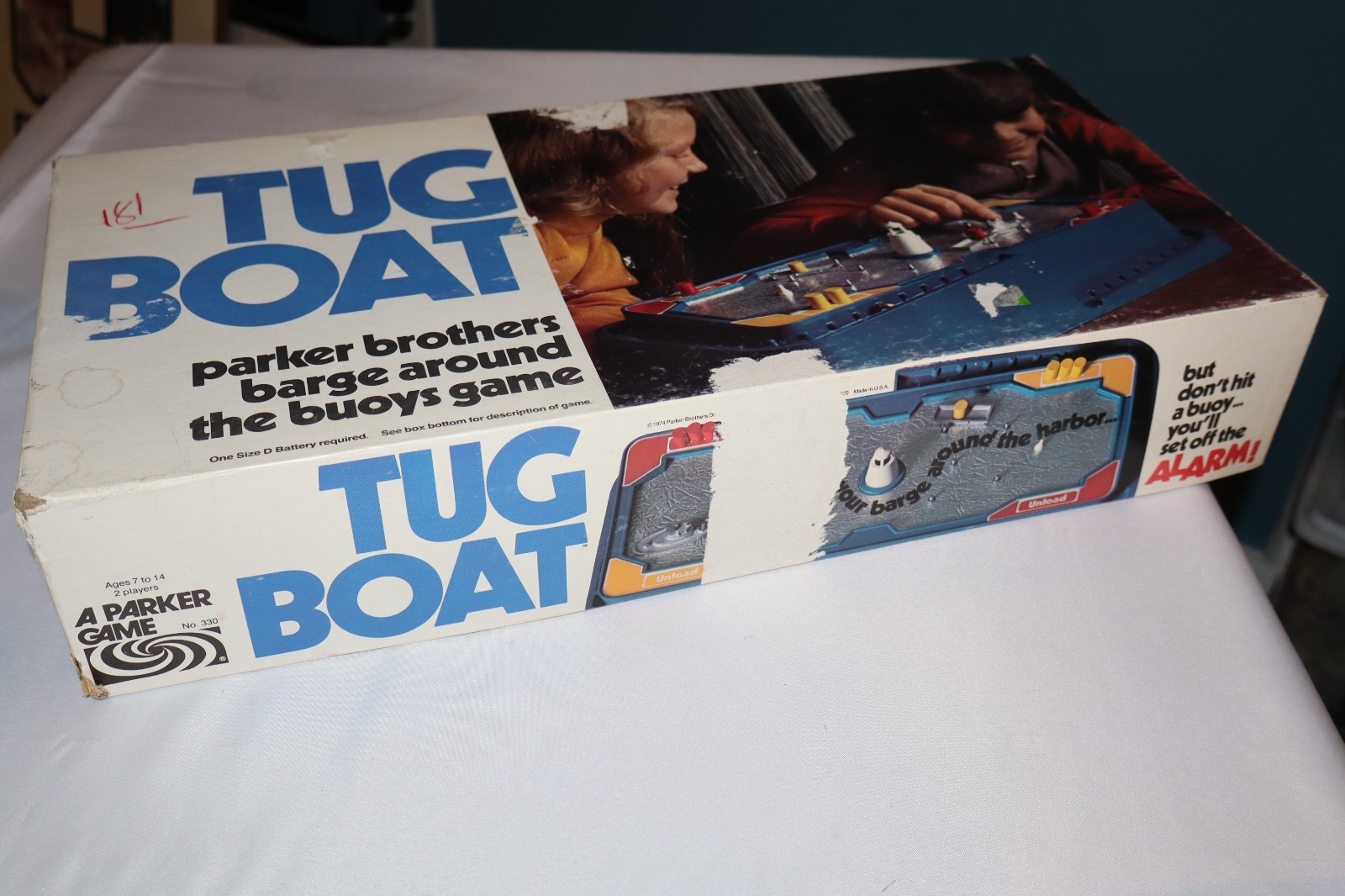 Tug Boat Board Game 1974 Parker Bros 99% complete READ like Operation 1970s HTF