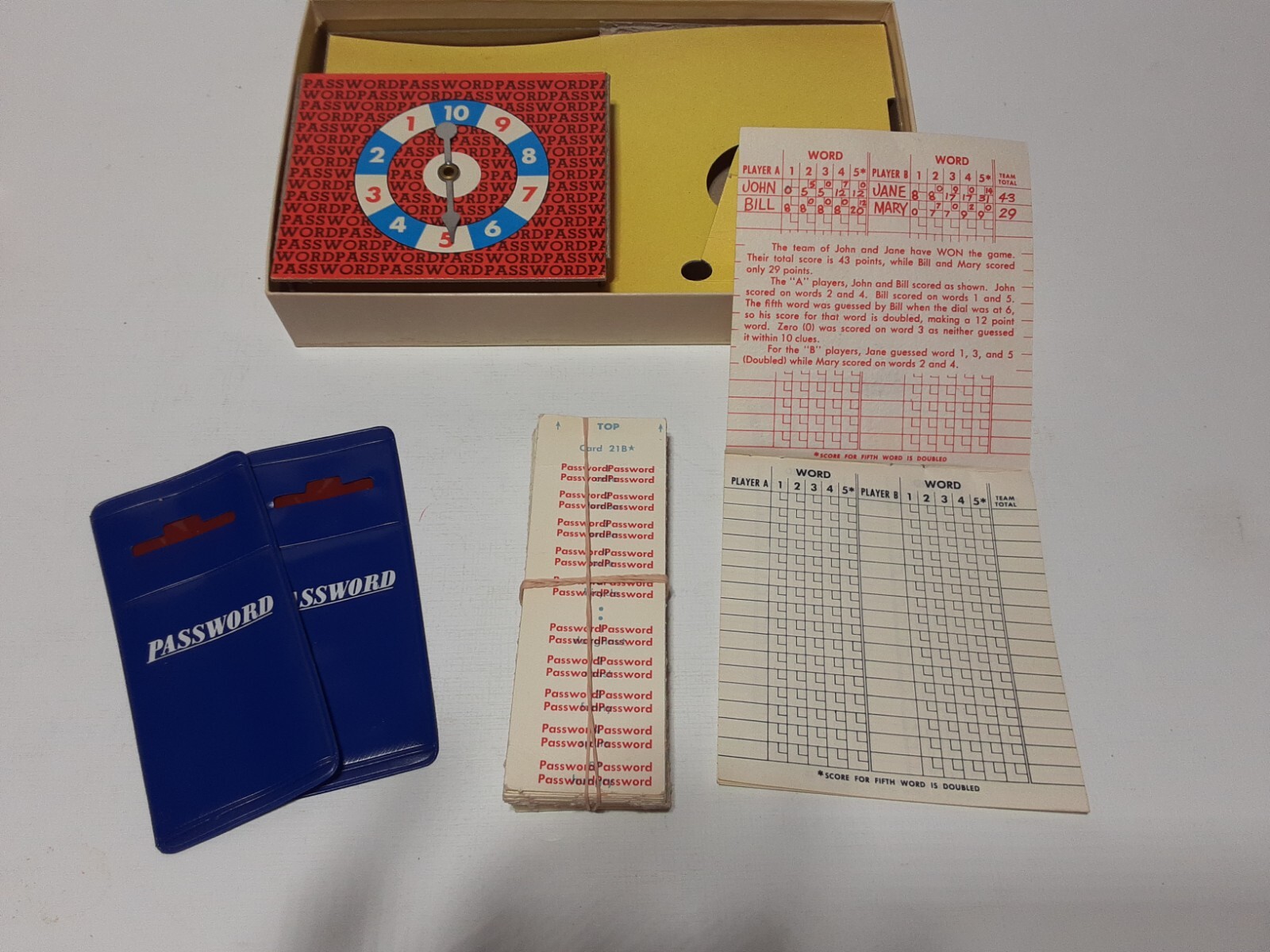 Vintage Milton Bradley Password Game 1964 Volume 5 Original box #4260 Complete