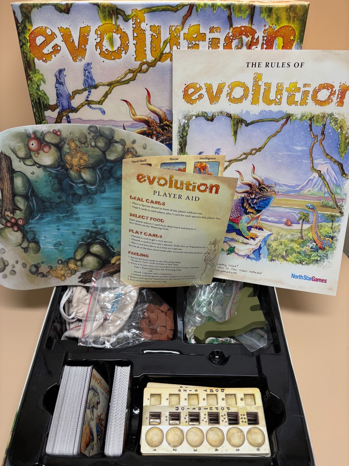 EVOLUTION North Star Games Board Game 2-6 Players COMPLETE DS20
