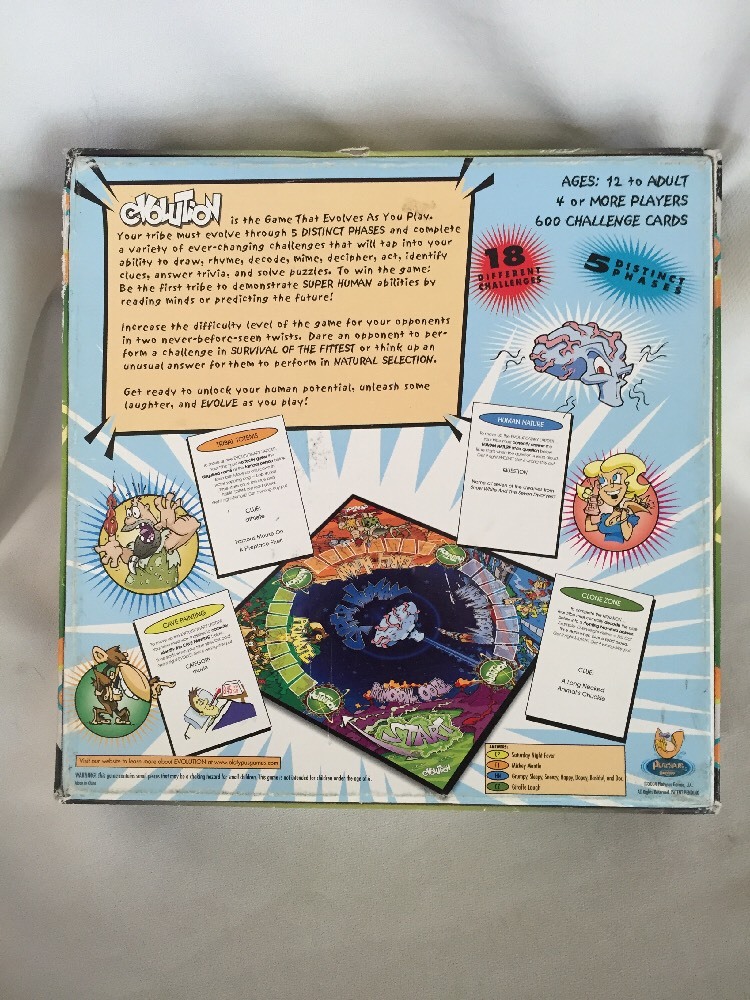 2308) Evolution Board Game – The Game That Evolves as You Play! COMPLETE