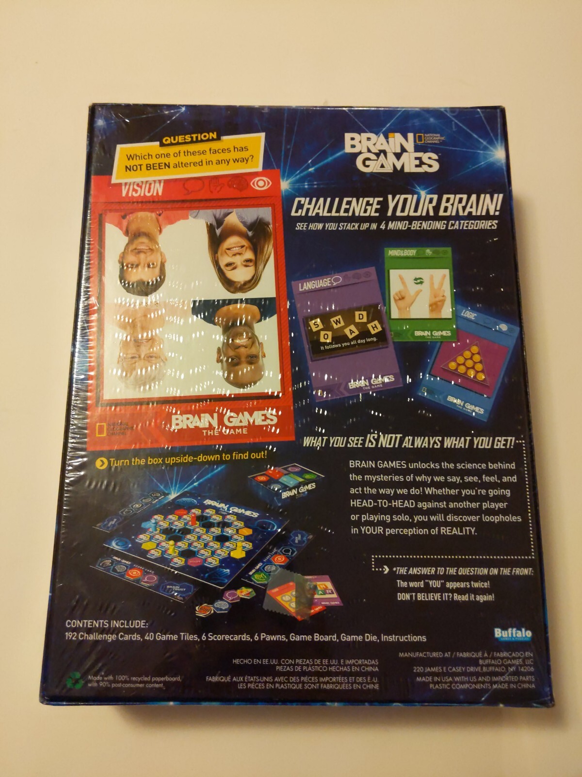 NEW SEALED National Geographic Channel Brain Games The Game