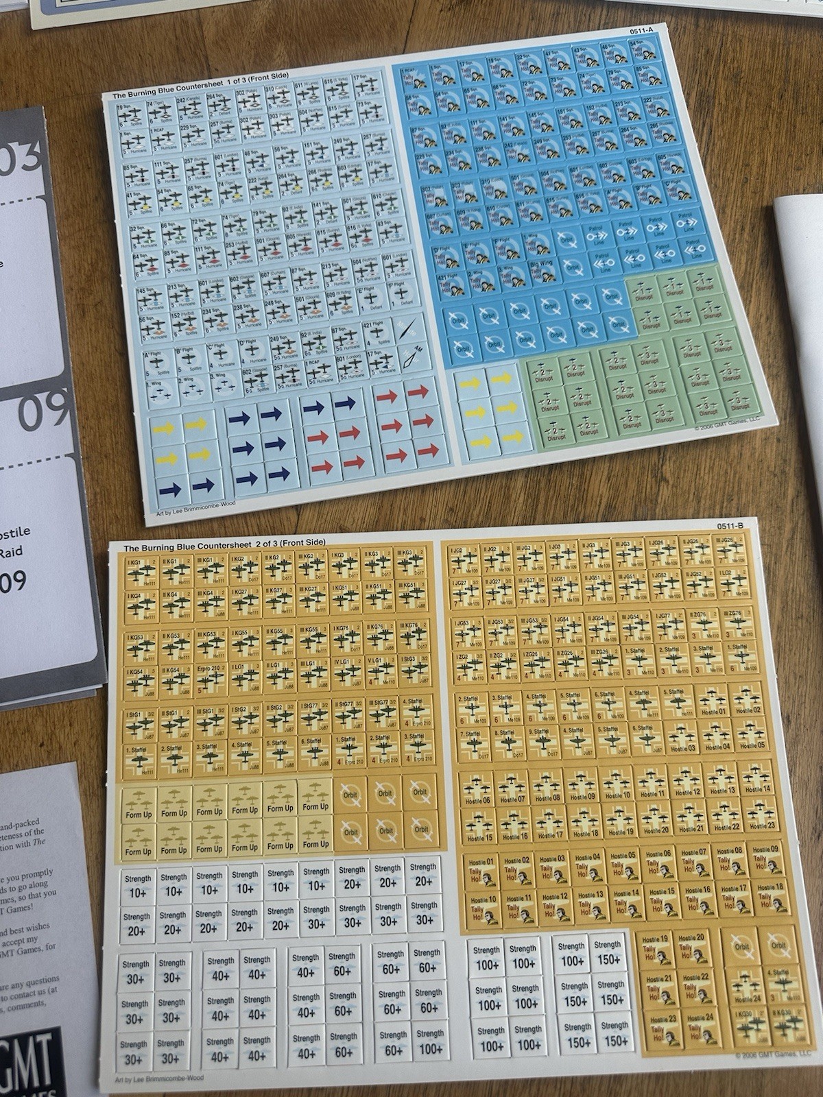 GMT The Burning Blue Battle of Britain, 1940 War Game – Sealed Cards – UNPUNCHED