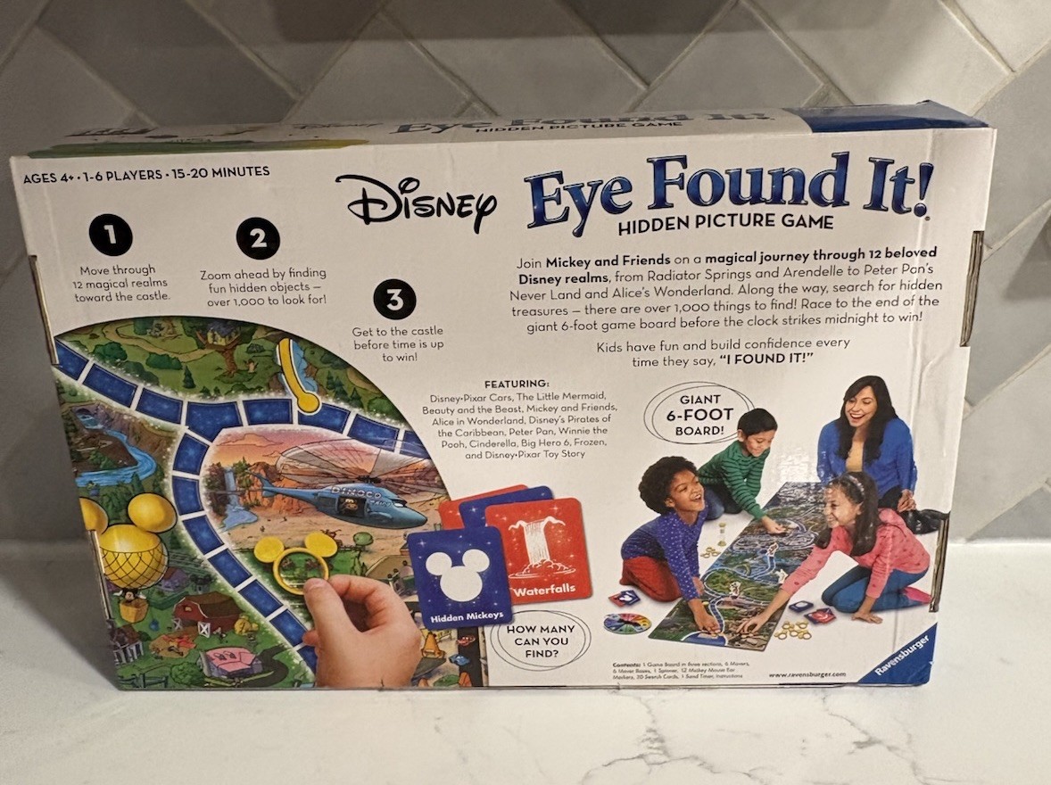 Ravensburger Disney Eye Found It Hidden Picture Game Complete Ages 4+