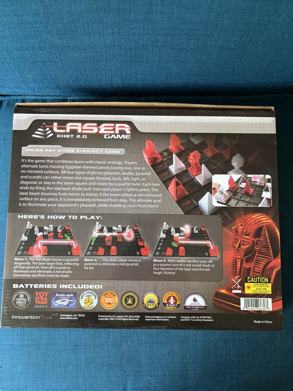 Laser Khet 2.0 Board Game Classic Strategy Innovention Toys