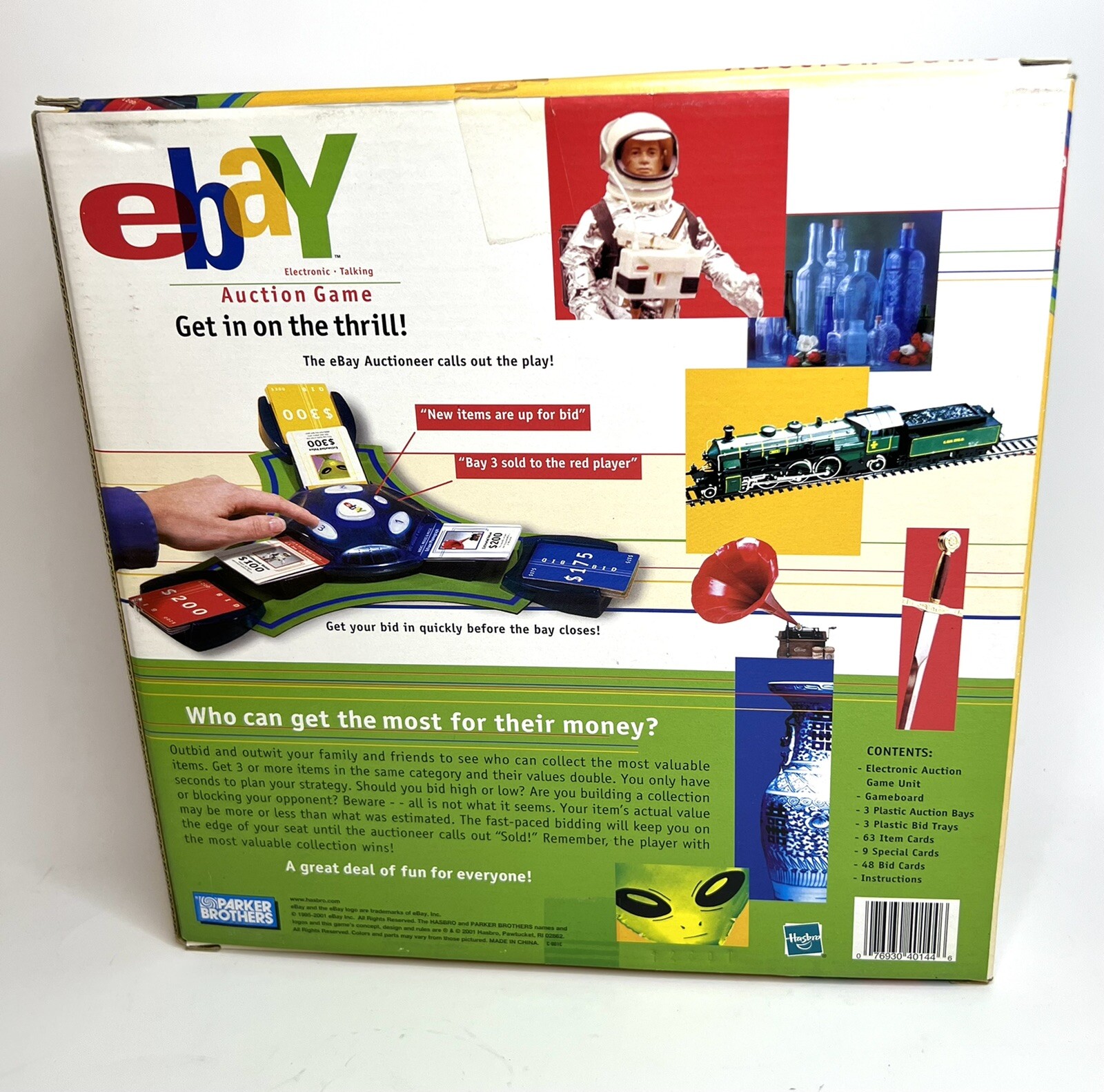 2001 Ebay Electronic Talking Auction Card Game Parker Bros. Hasbro