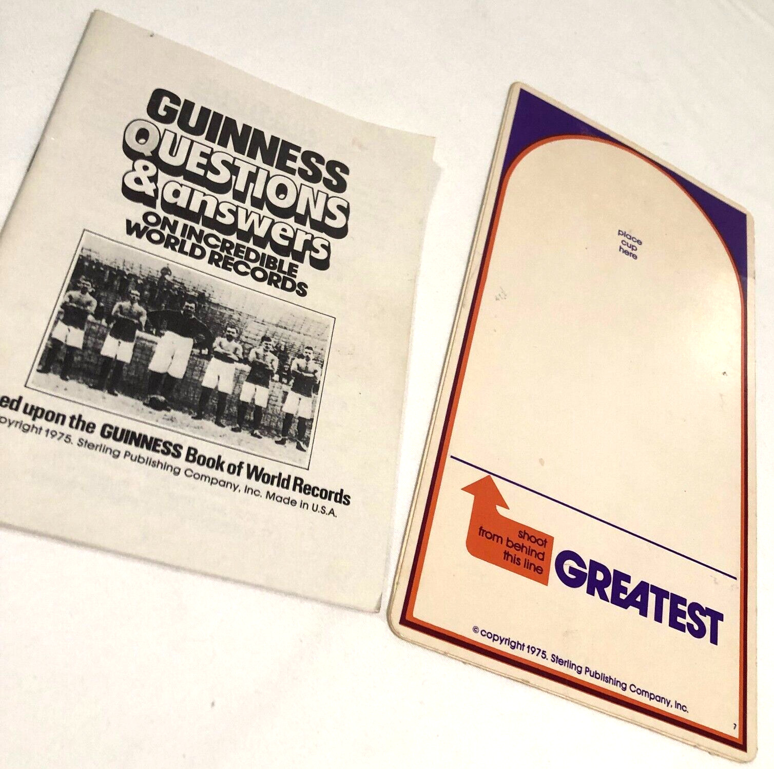 Guinness Game of World Records 1975 VTG Parker Brothers #75 Sterling Publishing