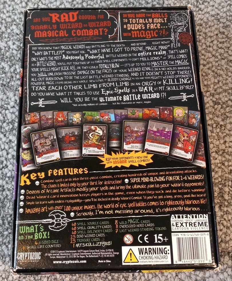 Epic Spell Wars Of The Battle Wizards Duel At Mt. Skullzfyre Cryptozoic Complete