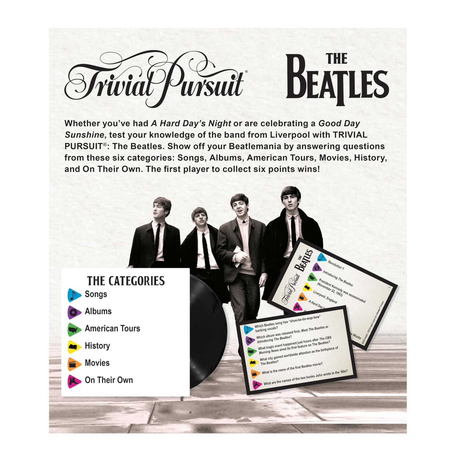 Trivial Pursuit: The Beatles, Quick Play Edition Trivia Game