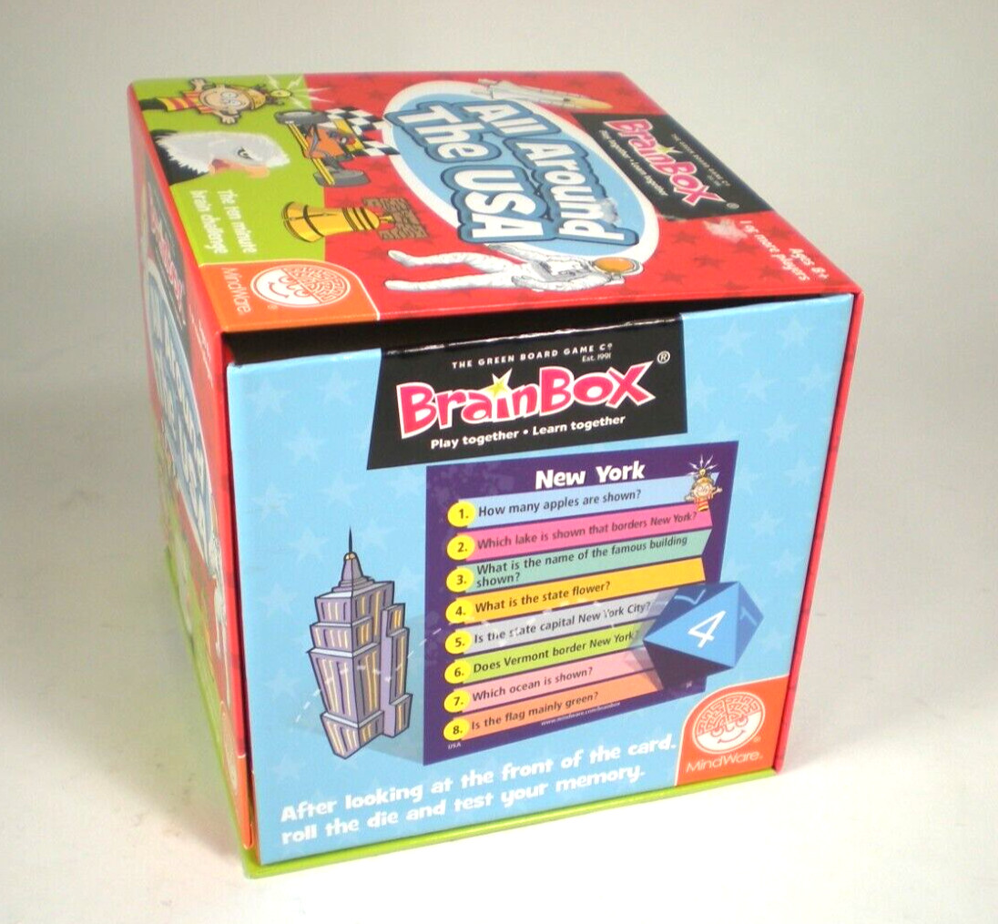 Game Brain Box All Around The World – 1 or more players MindWare Ages 8+