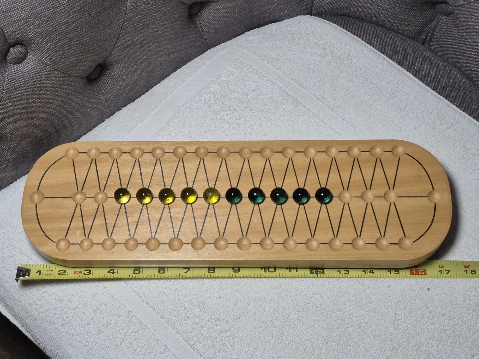 RARE House of Marbles – Devon England- Fighting Serpents Marple Wood Game