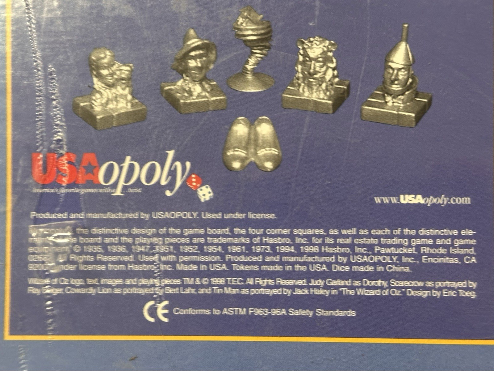 Monopoly: The Wizard of Oz Collector’s Edition (1998) Brand New Factory Sealed