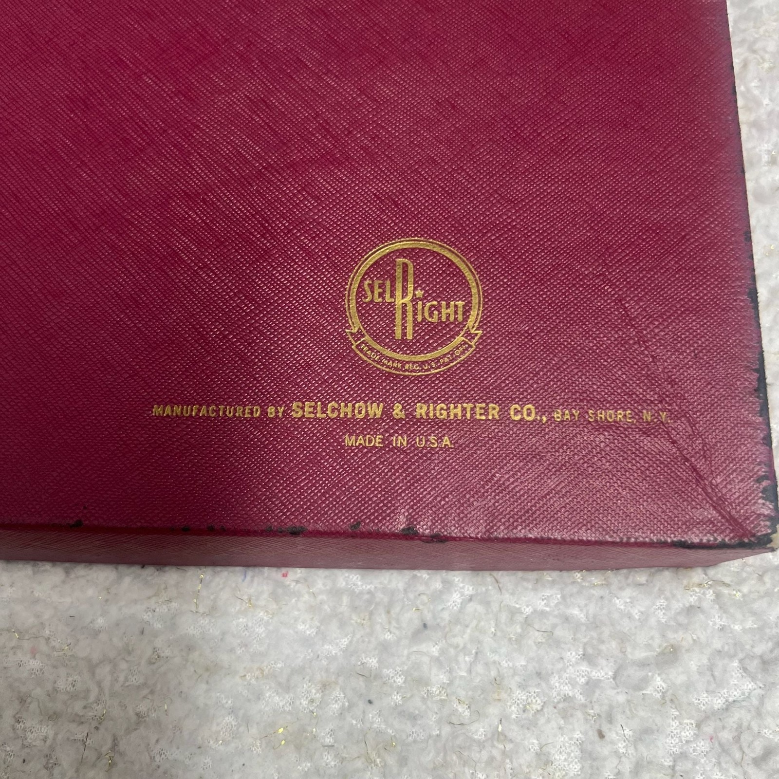 VTG 1953 Scrabble Crossword Game Regular Edition Maroon Box Red Board ALL TILES