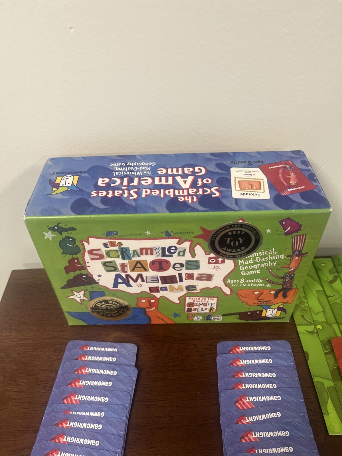 The Scrambled States of America Card Geography Game 2002-05 COMPLETE Gamewright