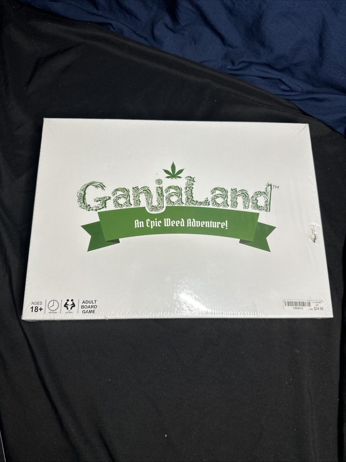 Ganjaland Board Game An Epic Weed Adventure for Adults NEW SEALED Damage Box