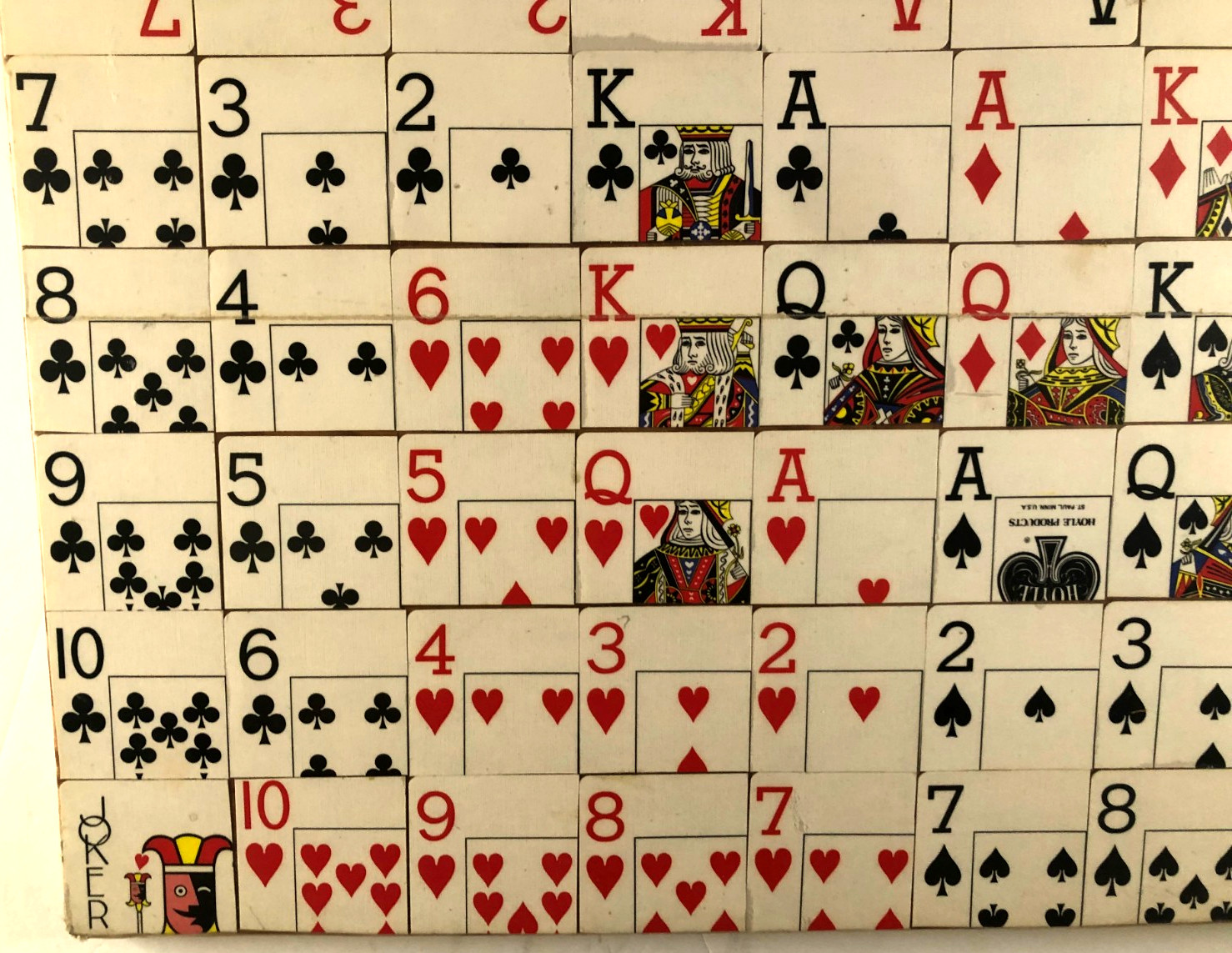 Vtg. One Eyed Jack Sequence Wooden Game Board Playing Card Handmade 18″ Square