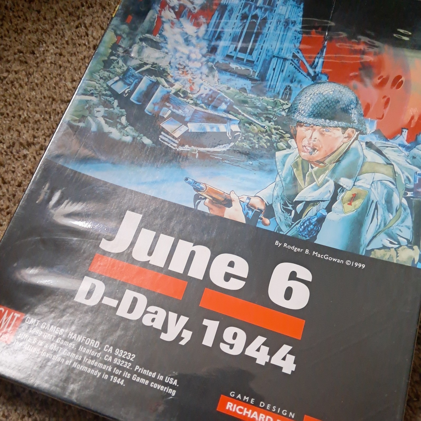Sealed 1999 GMT Games June 6 D-Day, 1944 #9902 Strategic War Game Dented Box T