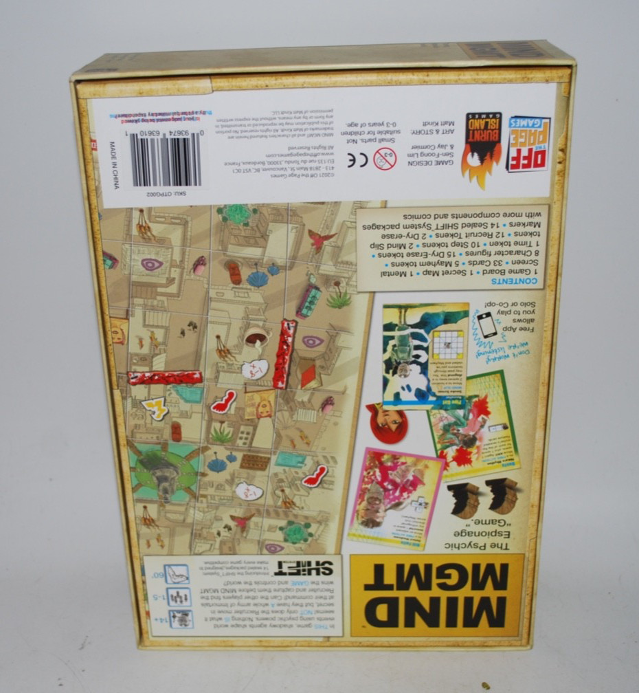 MIND MGMT: The Psychic Espionage Board Game – Off The Page Games – Open Box