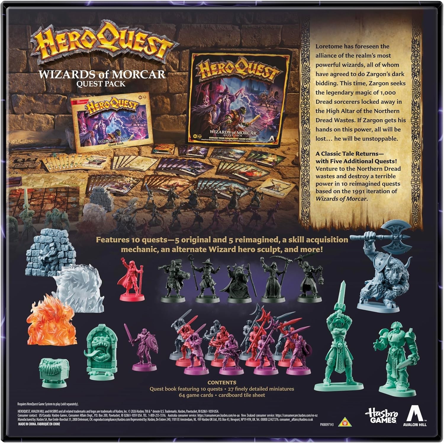 HeroQuest Wizards of Morcar Quest Pack – PRESALE – Hasbro