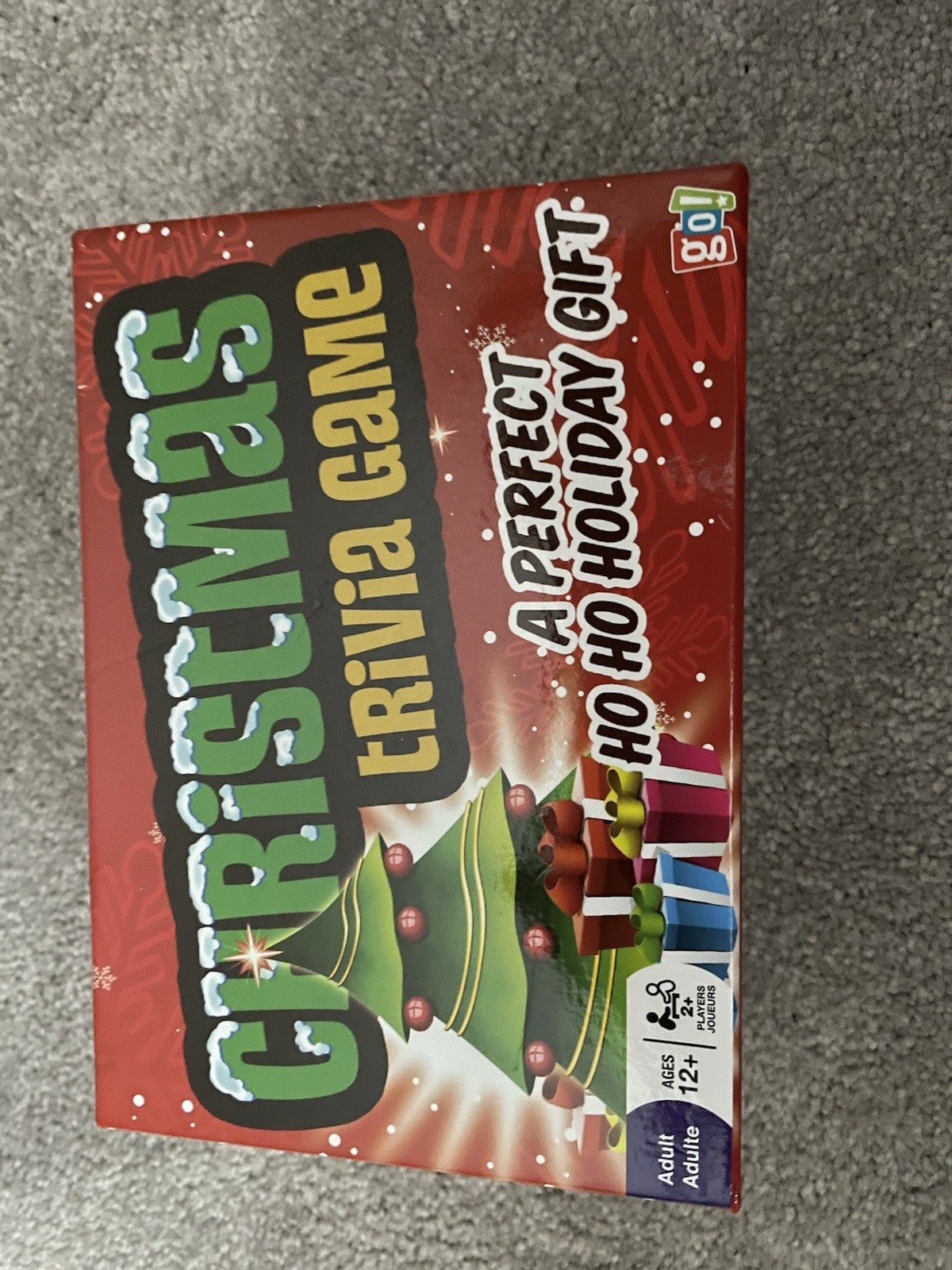 go! Christmas Trivia Game, Holiday Theme, Ages 12+, 2 Players