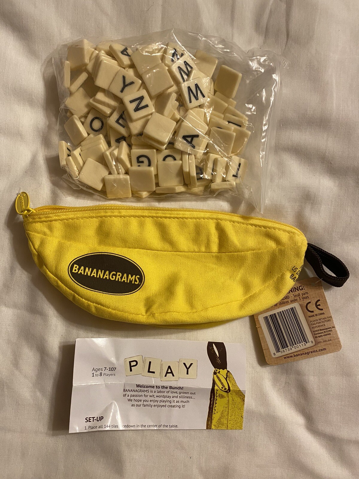 New with tags Bananagrams word building game