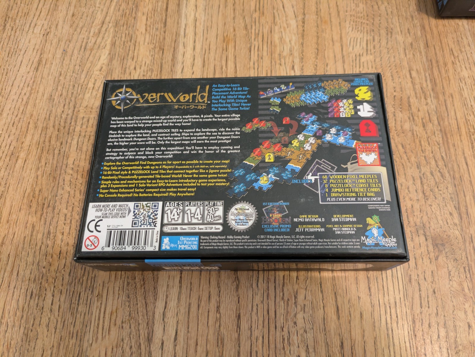 OVERWORLD pixel tile placement board game chocobos and dungeons NEW out of print