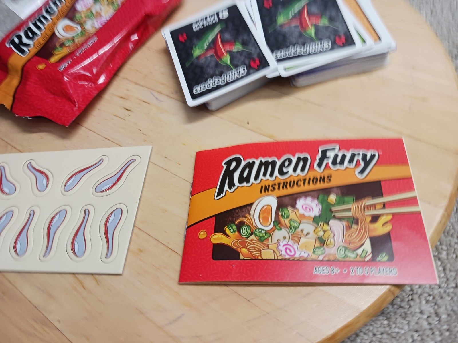 Ramen Fury Card Game Ages 8 & UP 2 to 5 Players Strategy FUN Complete