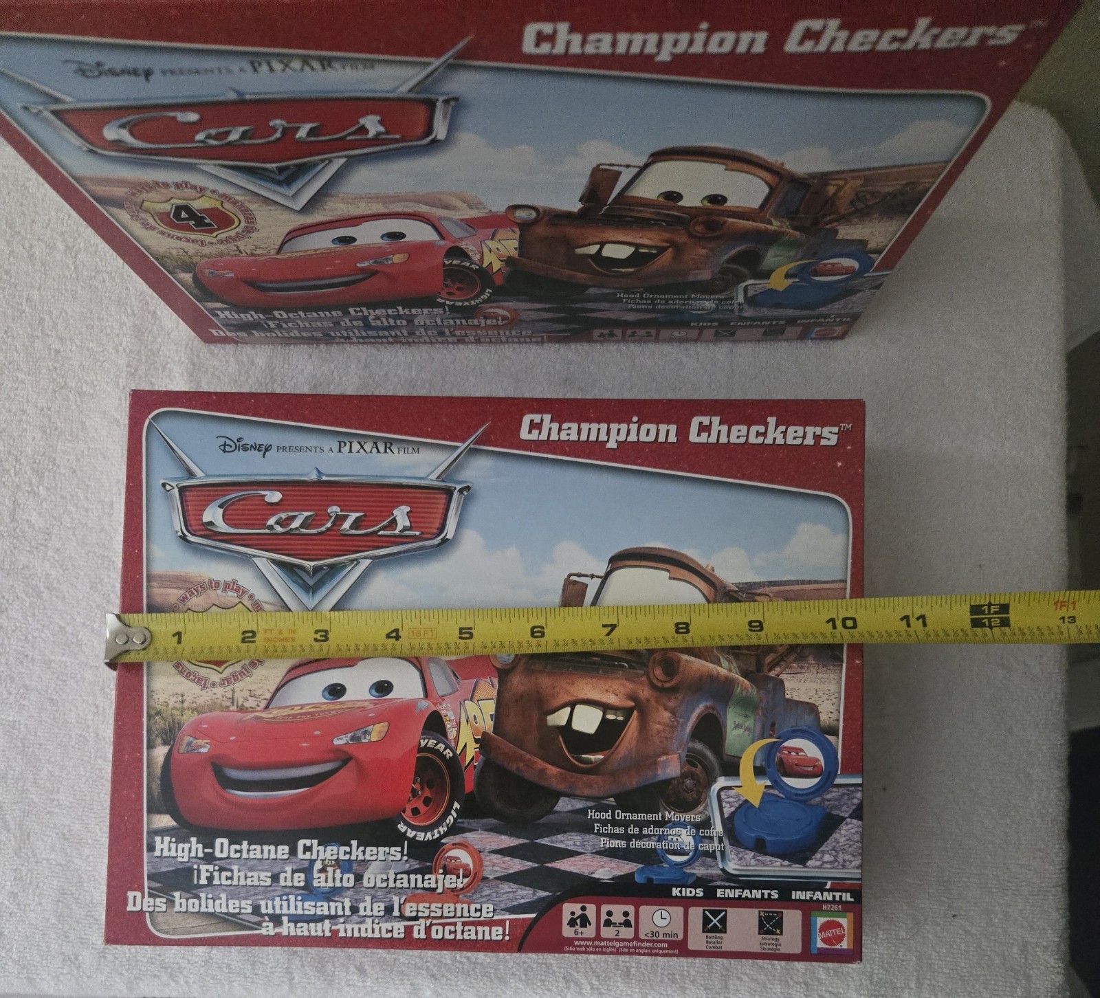 Disney ’06 Pixar Cars Champion Checkers Board Game(2) By Mattel Brand New In Box