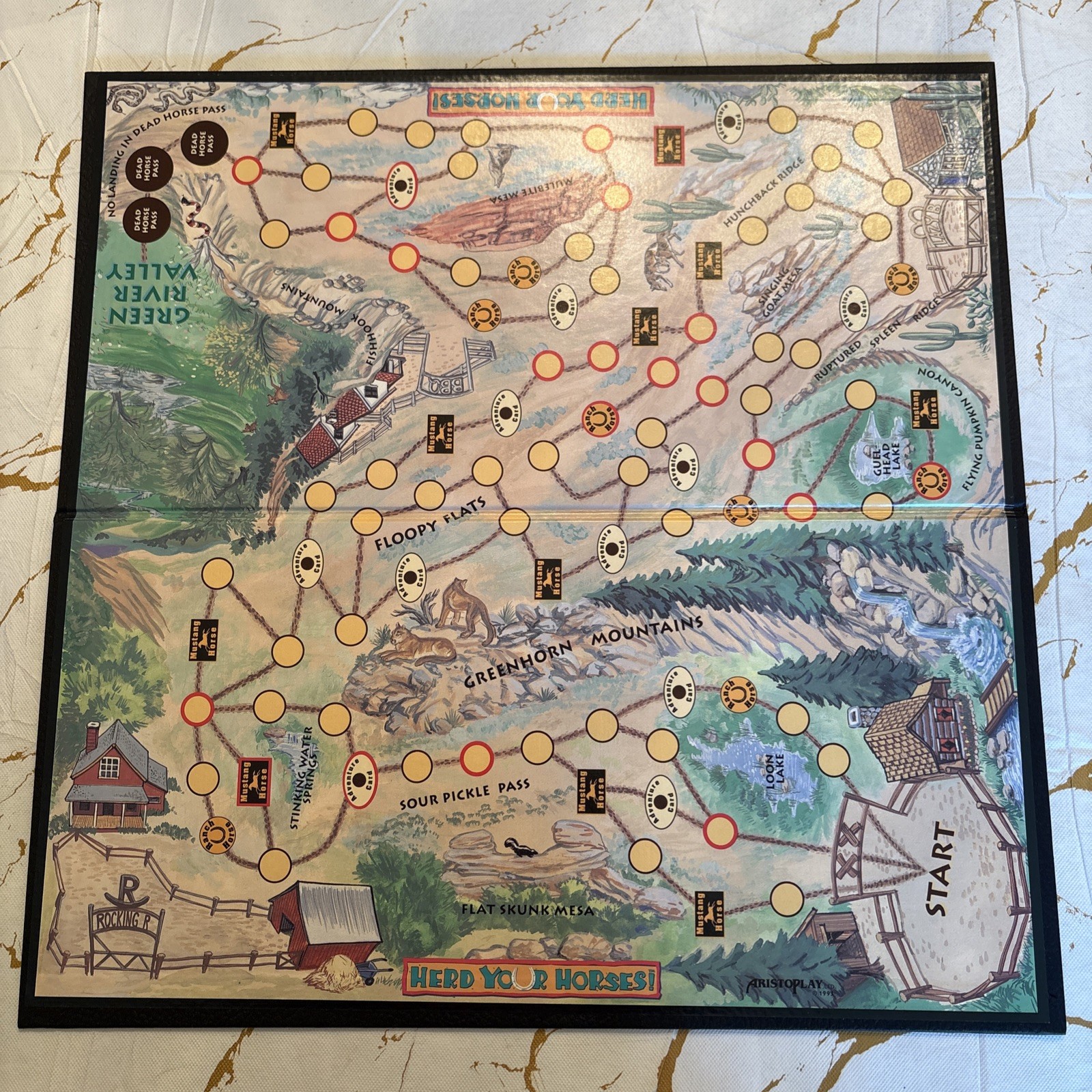 Herd Your Horses Board Game – Join The Herd (100% COMPLETE) 2002 Aristoplay EUC