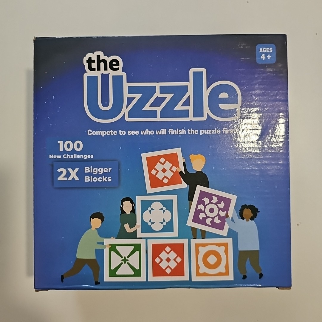 The Uzzle Family Block Puzzle Board Game Educational Toy for Children and Adults